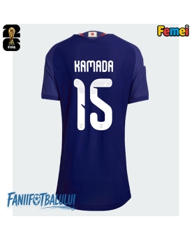 Japonia Daichi Kamada #15 Echipament de Fotbal Replică Mondial 2026 Femei Acasa Japonia Daichi Kamada #15 Echipament de Fotbal Replică Mondial 2026 Femei Acasa